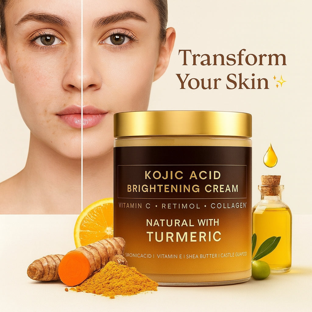 🌿 Turmeric Kojic & Arbutin Glowing Cream 🌞