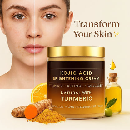 🌿 Turmeric Kojic & Arbutin Glowing Cream 🌞