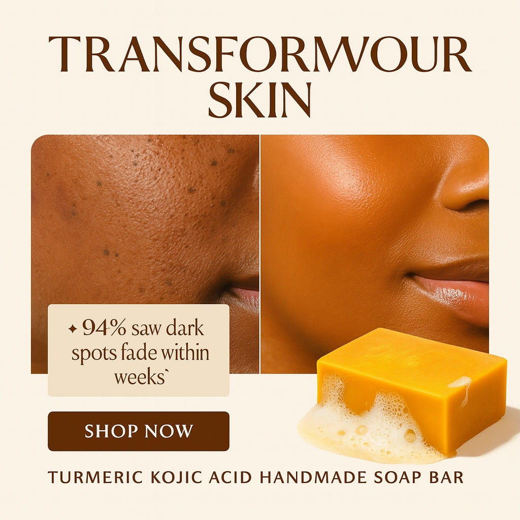 ✨ Turmeric Kojic Acid Handmade Soap Bar ☀️