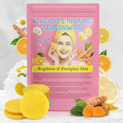✨ Turmeric Kojic Acid Brightening Pads 40 Pack 🟠