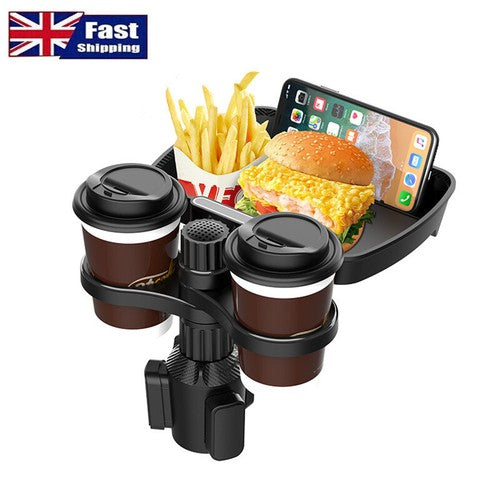 360° Rotating Adjustable Car Food Tray & Cup Holder 🍔🚗