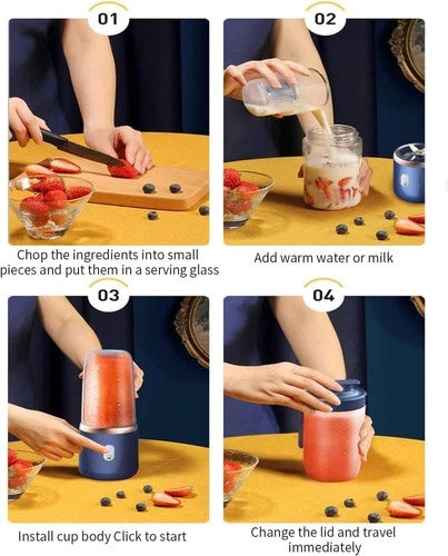 Portable Mini USB Rechargeable Juice Blender & Smoothie Maker 🍓 Blender