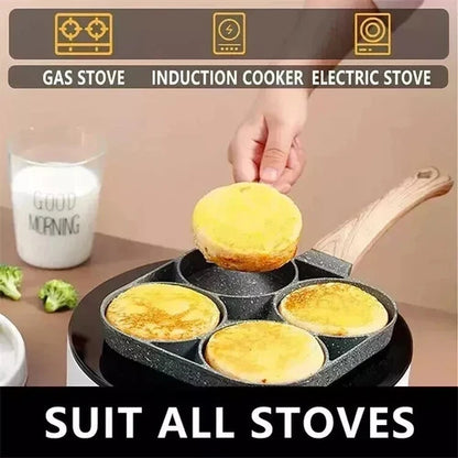 4-Cup Non-Stick Breakfast Fried Egg & Pancake Pan 🥞🍳